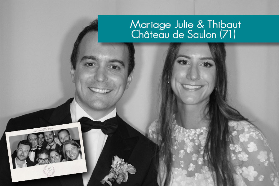 Photobooth - Mariage Julie & Thibaut @ Château de Saulon (71)